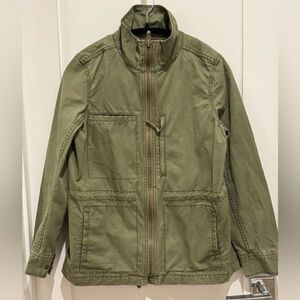 Madewell Fleet Utility Button Up Jacket Desert Olive Green Size M. Boho H